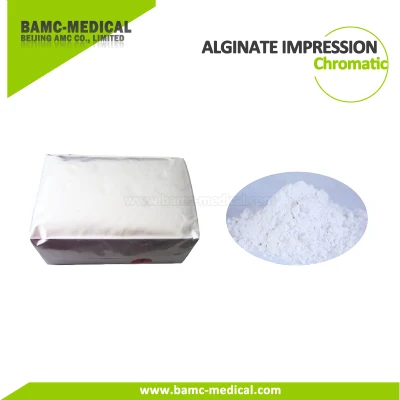 Materiais de impressão dentária de alginato cromático de hortelã
