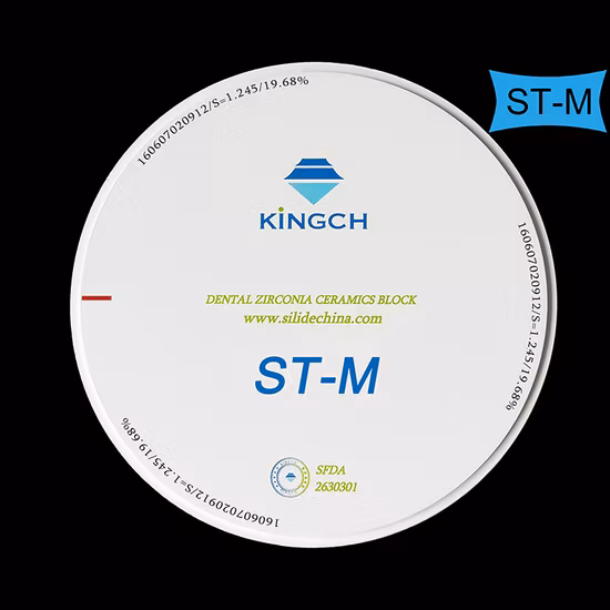 Dentadura material dental que processa blocos Multilayer da zircônia do disco cerâmico da zircônia