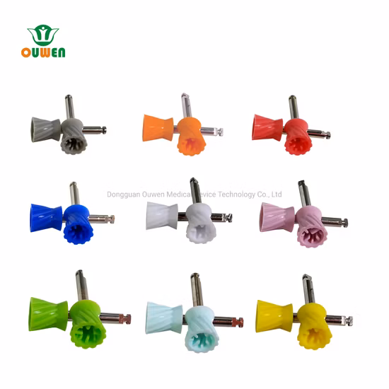 Fornecedor de consumíveis odontológicos ferramenta de instrumento de dentista 8 páginas copo prophy